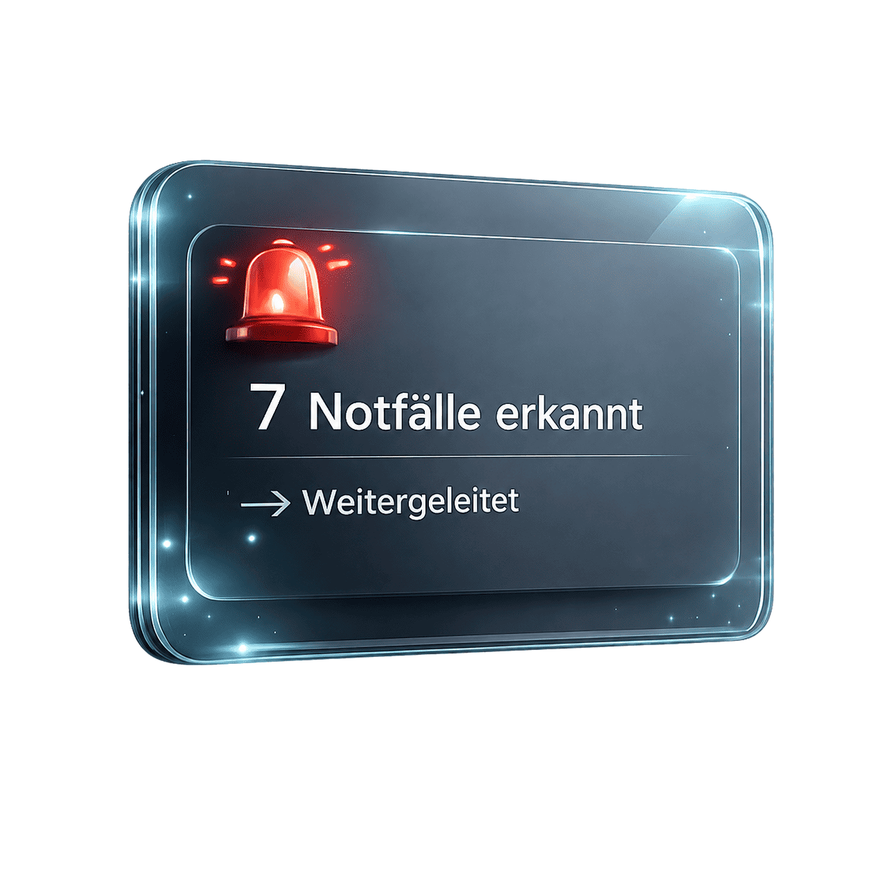 7 Notfälle erkannt und weitergeleitet