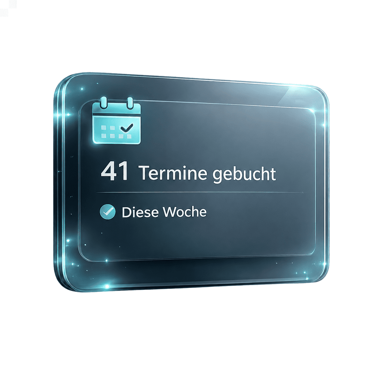 41 Termine gebucht — diese Woche